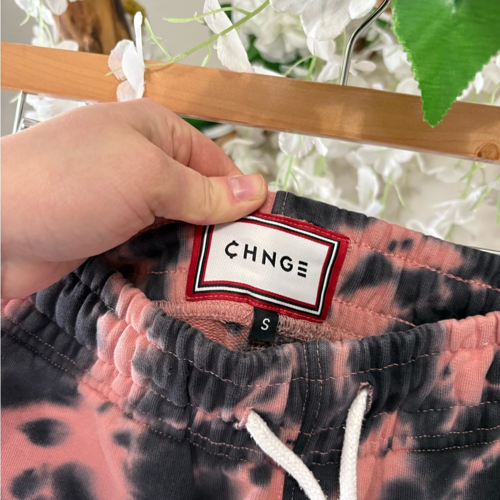 CHNGE Pink and Black Tie-Dye Jogger Sweatpants - Picture 4 of 6